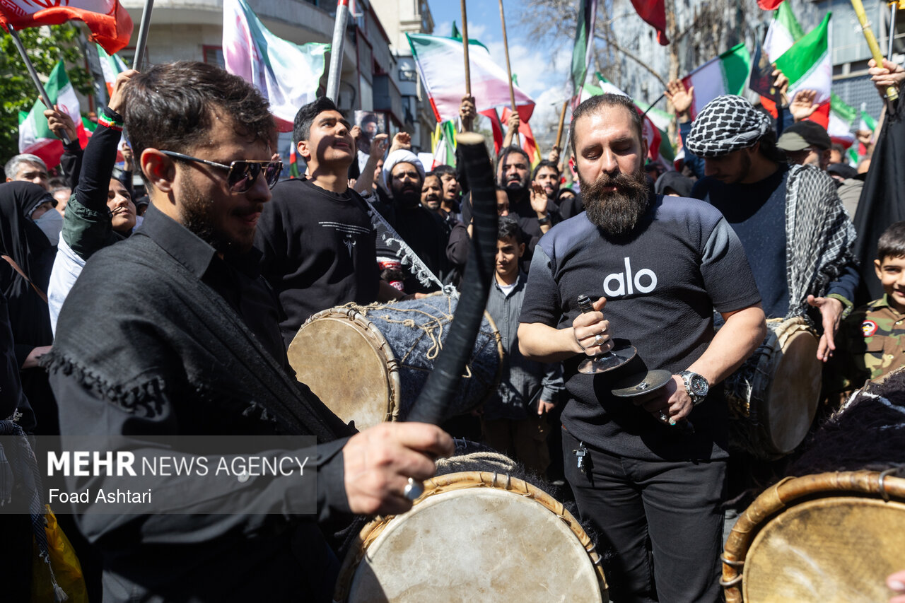 تهران در سوگ چهلمین روز شهادت رهبر شهید انقلاب اسلامی ـ ۳