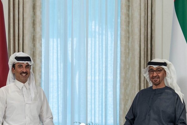 سفر امیر قطر به امارات