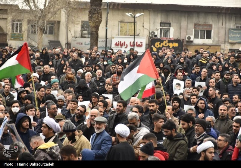 خشم مردم گرگان در سوگ امام شهید/فریاد خونخواهی سر داده شد