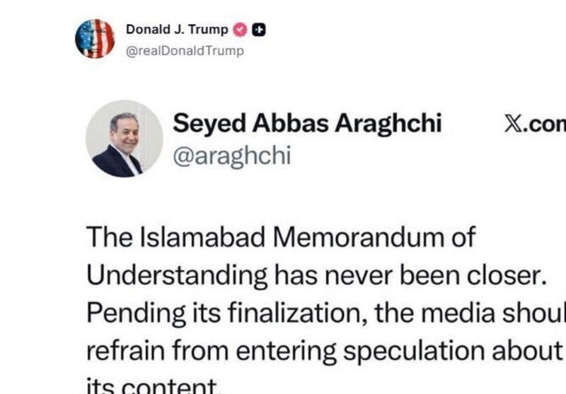 ادامه رفتارهای متناقض ترامپ در قبال  ایران با بازنشر پست عراقچی