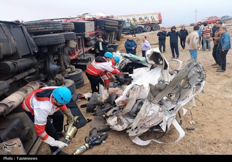 تصادف خونین در جاده قدیم زنجان ـ ابهر با 6 کشته