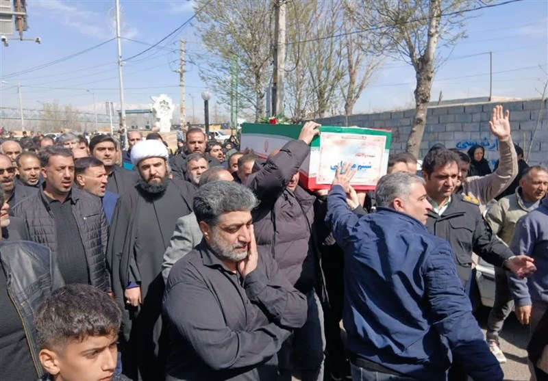 پیکر شهیده شبنم میرزایی در اسلام‌شهر تشییع و خاک‌سپاری شد