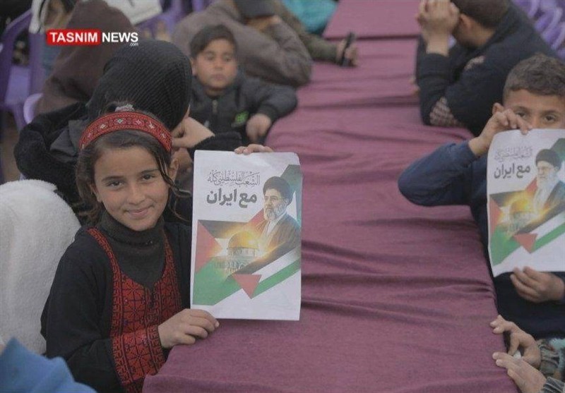 اعلام همبستگی جوانان غزه با ایران و رهبر جدید انقلاب اسلامی