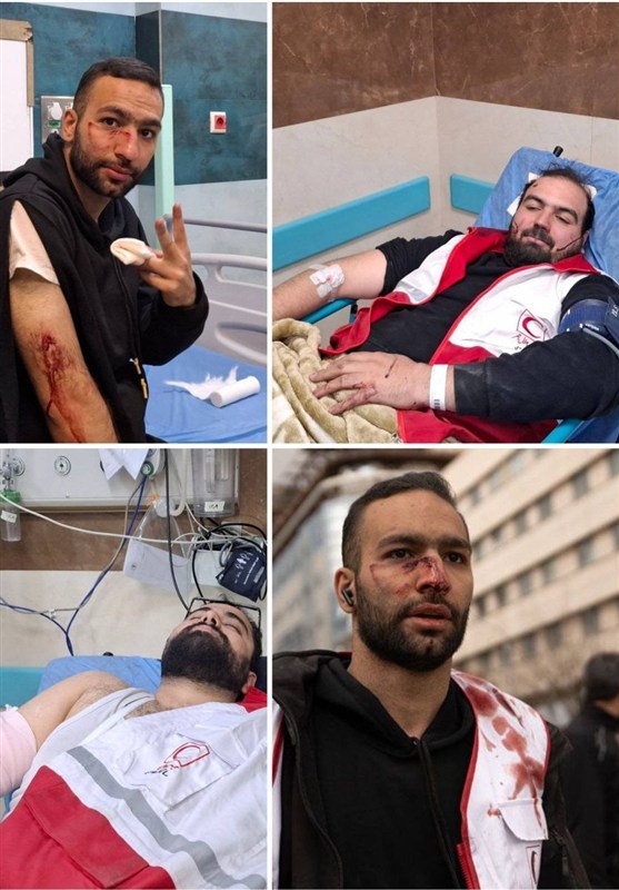 امدادگران هلال احمر حین امدادرسانی مورد هدف قرار گرفتند