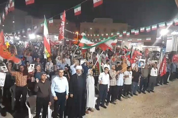 تجمع حماسی مردم خورموج