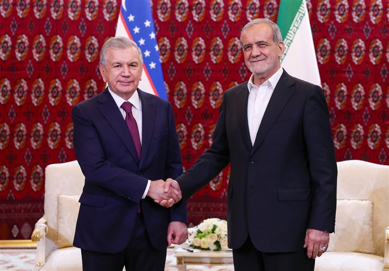 پزشکیان به میرضیایف: روابط ایران و ازبکستان را تعمیق می‌بخشیم