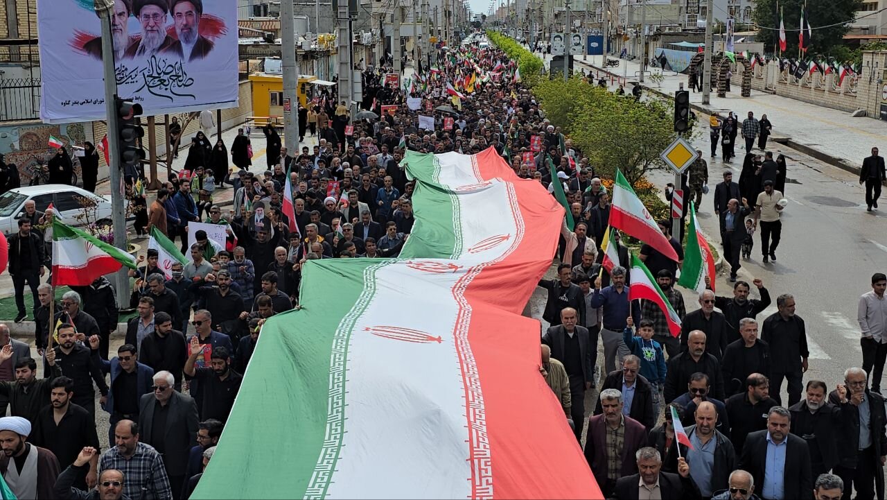 راهپیمایی روز قدس  در گناوه