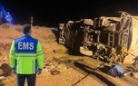 جزئیات واژگونی اتوبوس در جاده نیشابور ـ مشهد؛ 28 مجروح به مراکز درمانی منتقل شدند