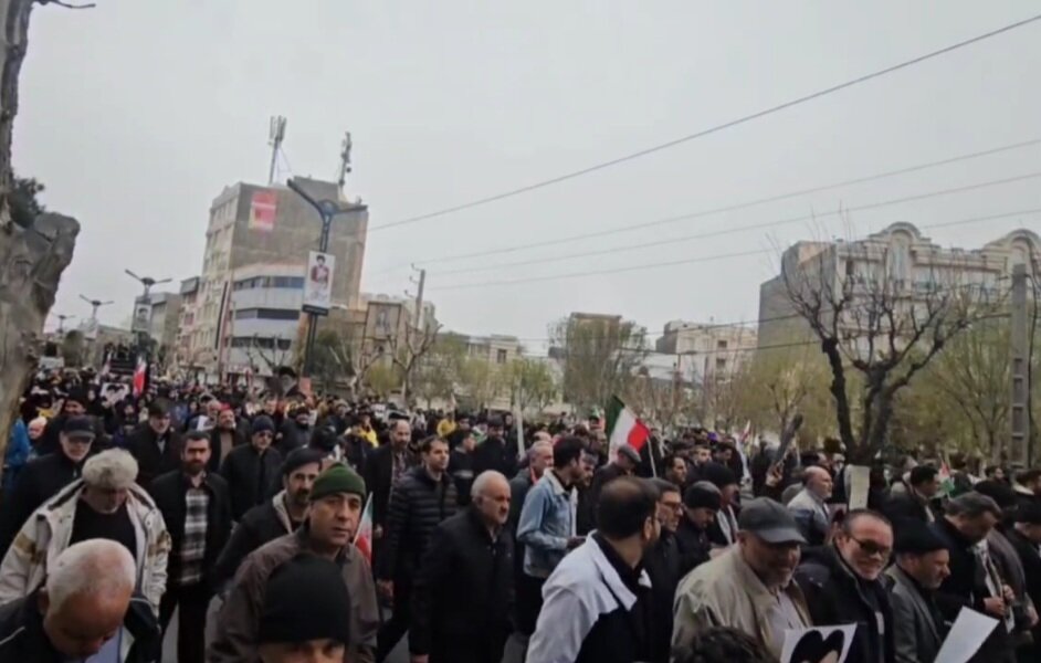 حضور مردم بهارستان در راهپیمایی روز قدس