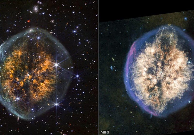 پرتره مرگ یک ستاره در قالب مغز انسان؛ هنرنمایی بی‌نظیر تلسکوپ جیمز وب