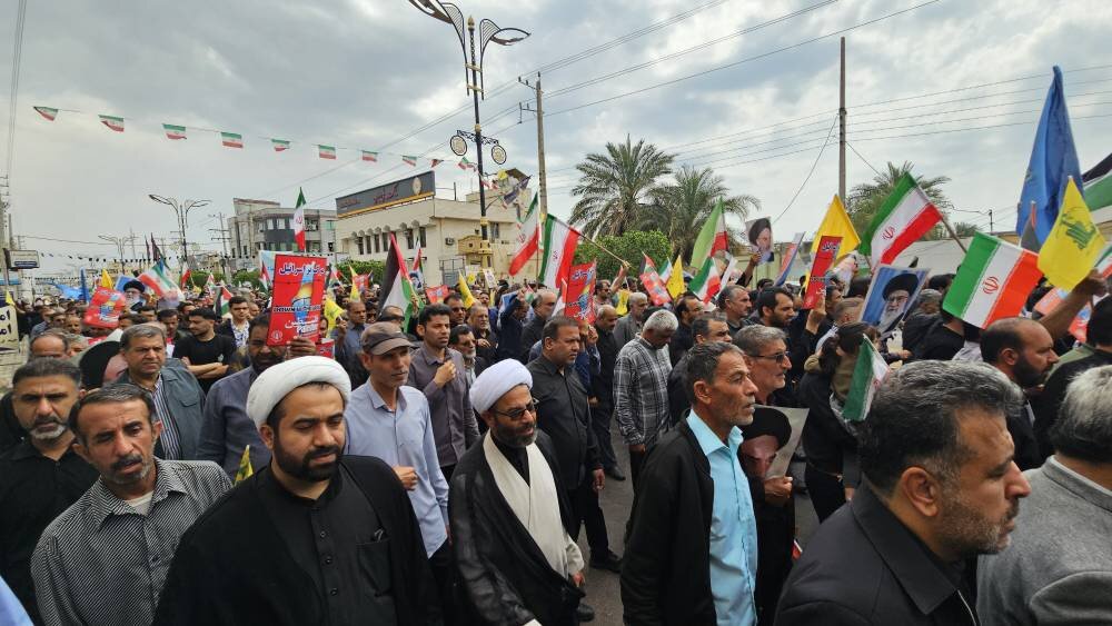 راهپیمایی باشکوه روز قدس در «دیر»؛ تجلی وحدت و ایستادگی مردم