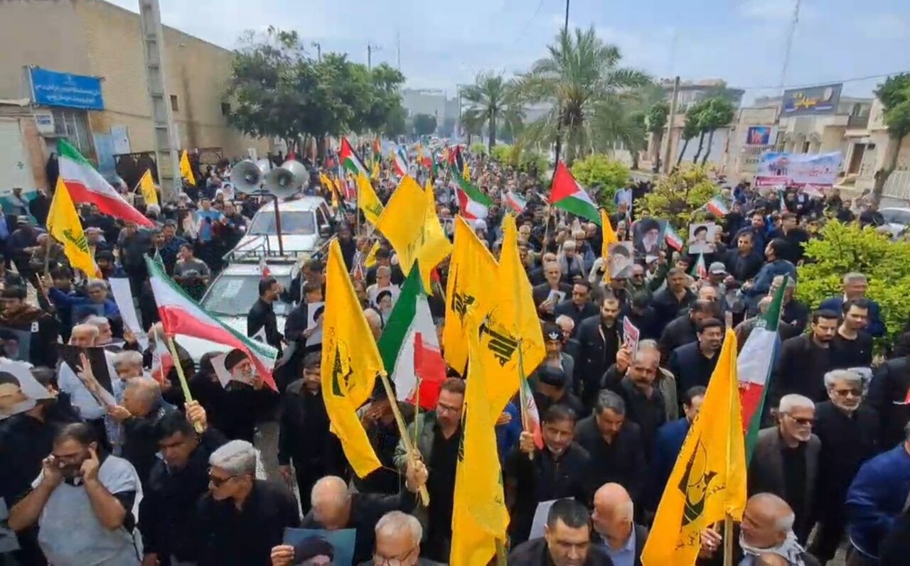 حضور پرشور بوشهری ها در راهپیمایی روز جهانی قدس