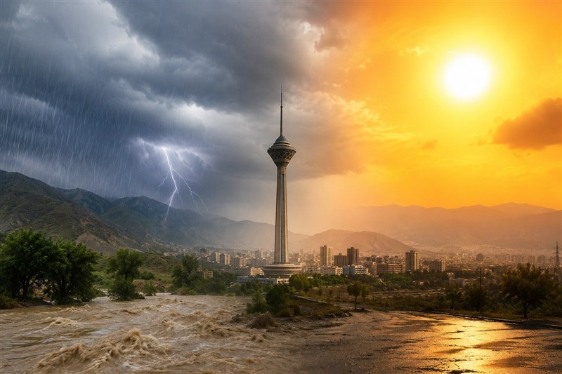 بازگشت گرما به تهران؛ احتمال بارش‌های سیلابی در شمال و جنوب کشور