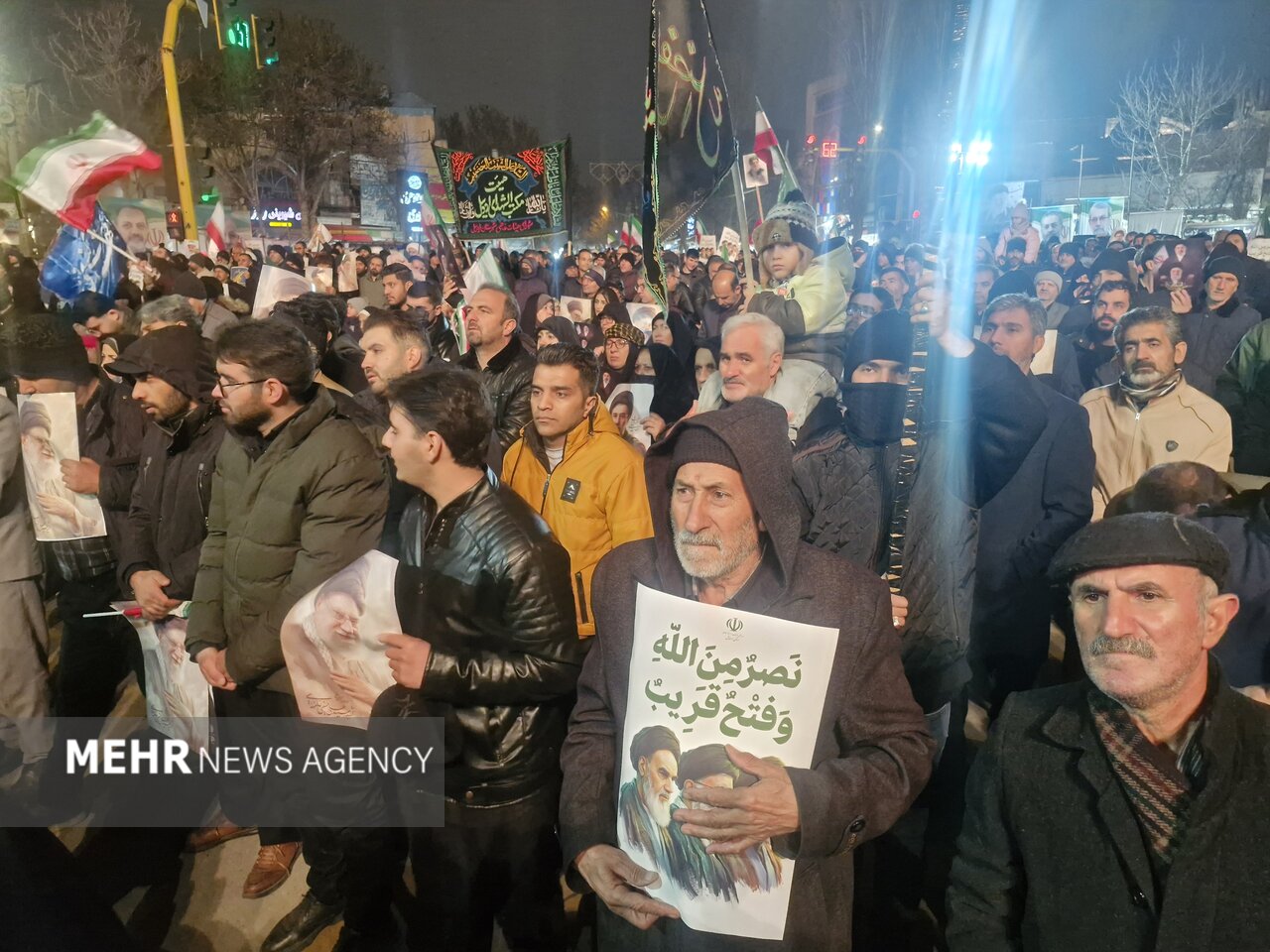 وفاداری بی‌پایان اردبیل؛ شبی دیگر با شعار «لبیک یا سید»