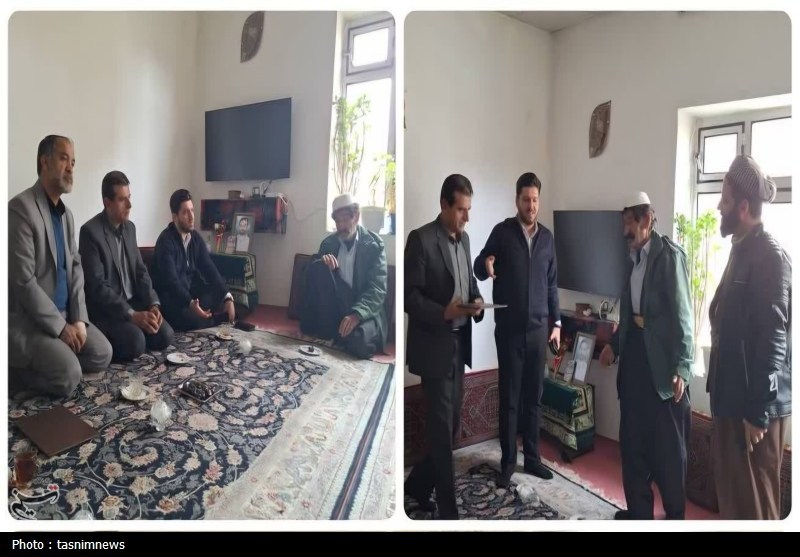 ابلاغ سلام رئیس‌جمهور و وزیرکار در دیدار با خانواده شهید دهگلان