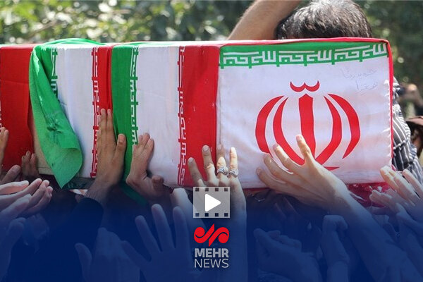 مراسم تشییع شهدای حملات متجاوزانه آمریکایی - صهیونیستی در استان فارس