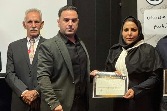 بانوی دشتستانی رتبه برتر کشور در ورزش‌های رزمی را کسب کرد