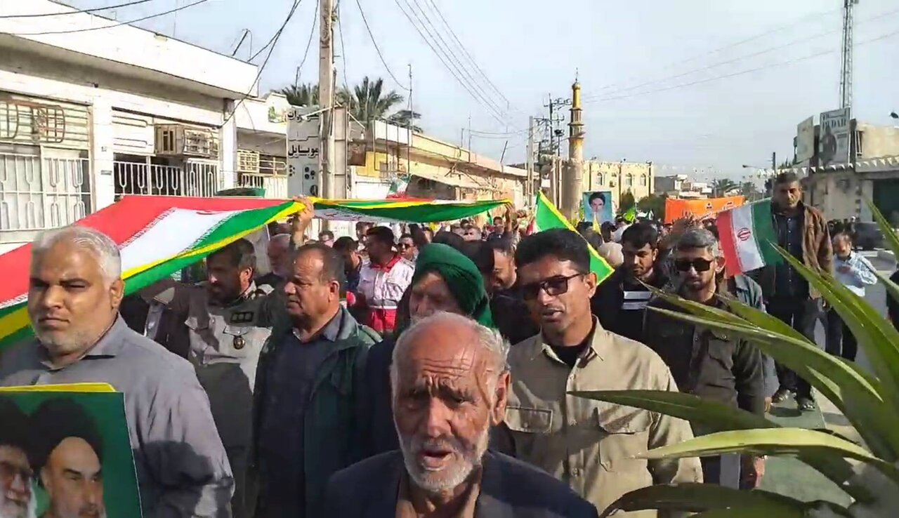 راهپیمایی ۲۲ بهمن در بردخون