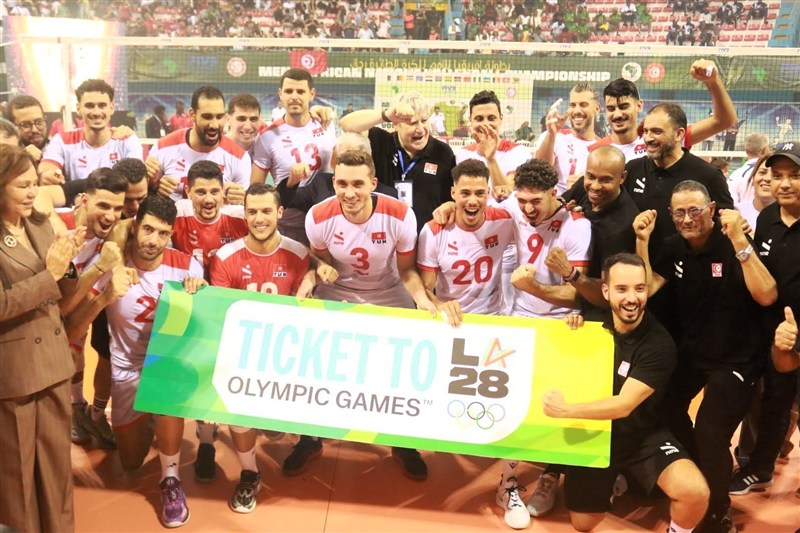 قهرمان تیم والیبال تونس در آفریقا و راهیابی به المپیک 2028