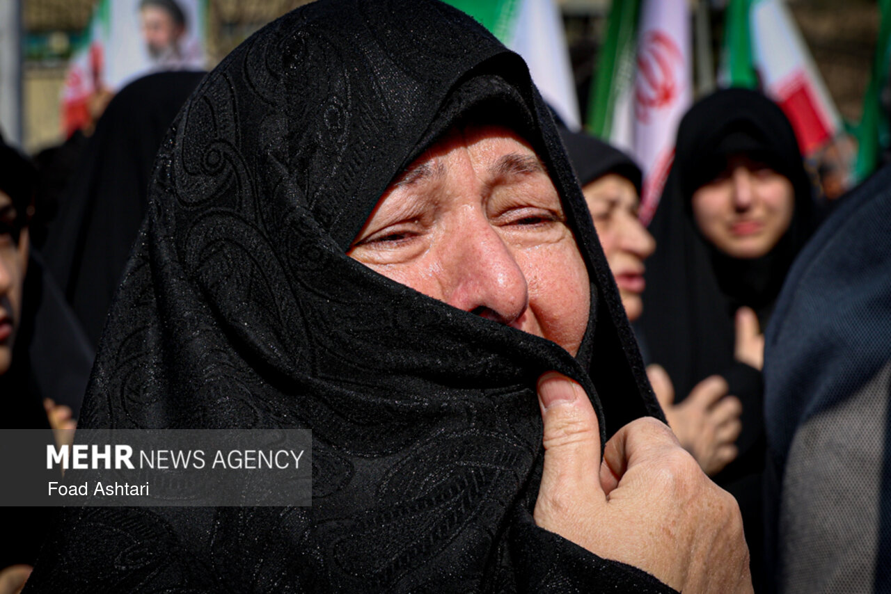 مراسم وداع با شهید پاسدار «ابراهیم کاشی کشف جوادی» در ورامین