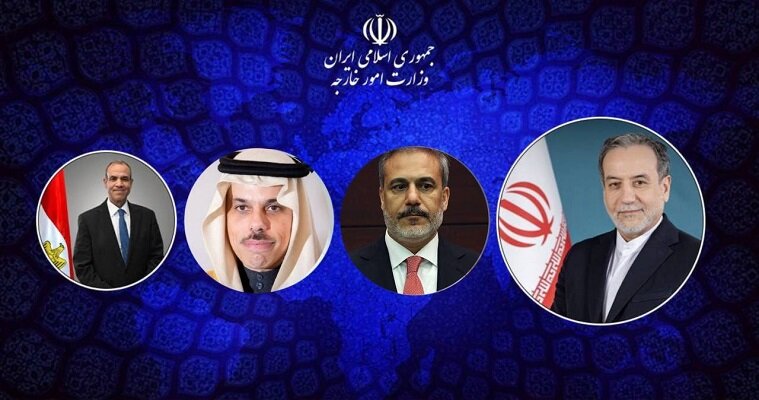 وزیر امور خارجه ایران با وزرای امور خارجه ترکیه، مصر و عربستان سعودی گفتگو کرد