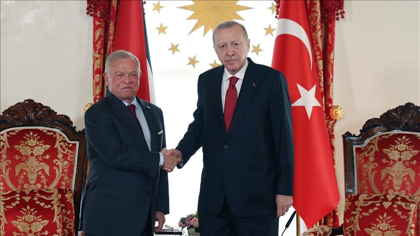 دیدار اردوغان با پادشاه اردن در استانبول
