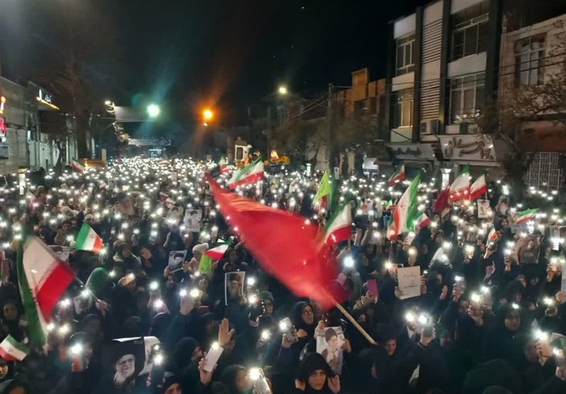 تجمع پرشور ملایری‌ها در خونخواهی از امام شهید+تصویر