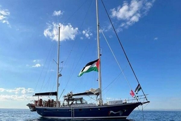 کشتی جدید رفع محاصره در مسیر حرکت به سمت غزه 