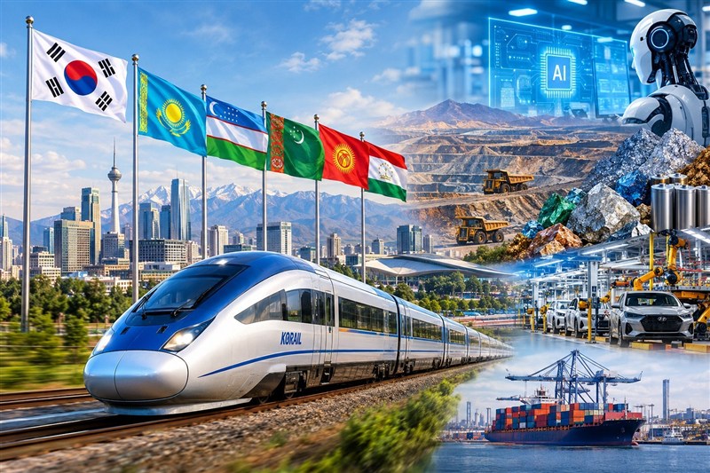 از قطار تندرو تا هوش مصنوعی؛ نفوذ صنعتی کره جنوبی در آسیای مرکزی