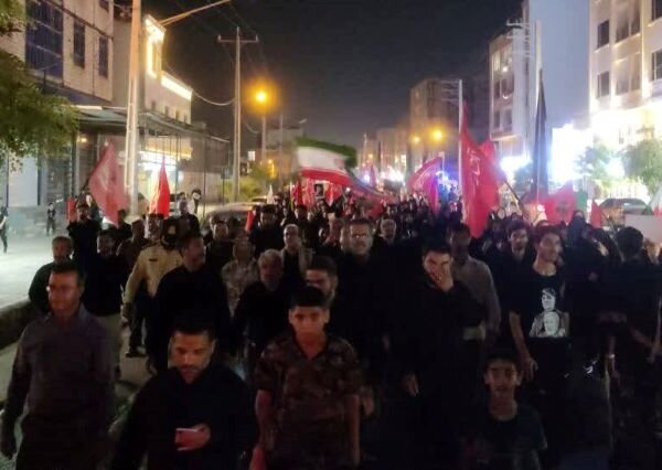 پیاده روی دلدادگان اربعین حسینی در گناوه