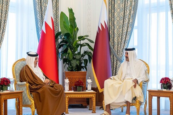 رایزنی امیر قطر با ولیعهد بحرین درباره تحولات منطقه