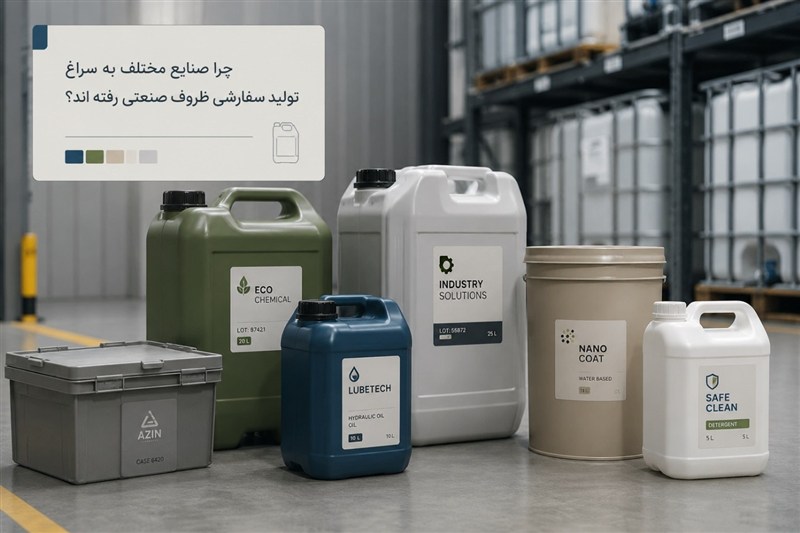 چرا صنایع مختلف به سراغ تولید سفارشی ظروف صنعتی رفته‌ اند؟