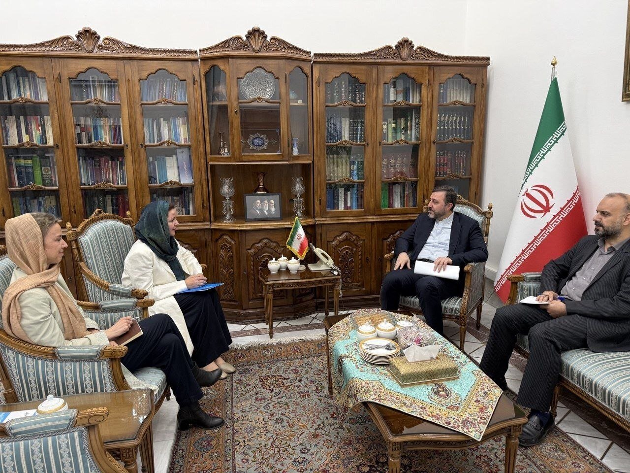 دیدار هماهنگ‌کننده مقیم سازمان ملل متحد در تهران با غریب آبادی