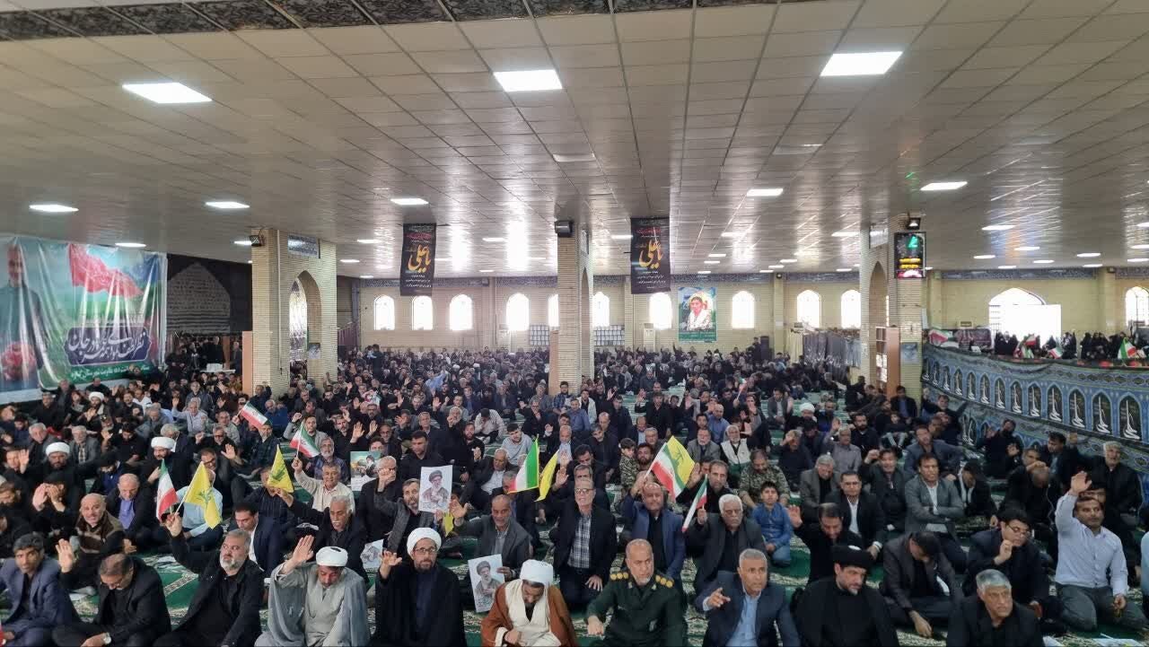 بیعت مردم گناوه با آیت‌الله سید مجتبی خامنه‌ای  رهبر انقلاب اسلامی