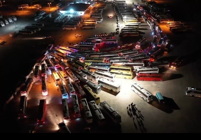 3700 دستگاه اتوبوس برای جابه‌جایی زائران اربعین وارد مرز مهران شد‌