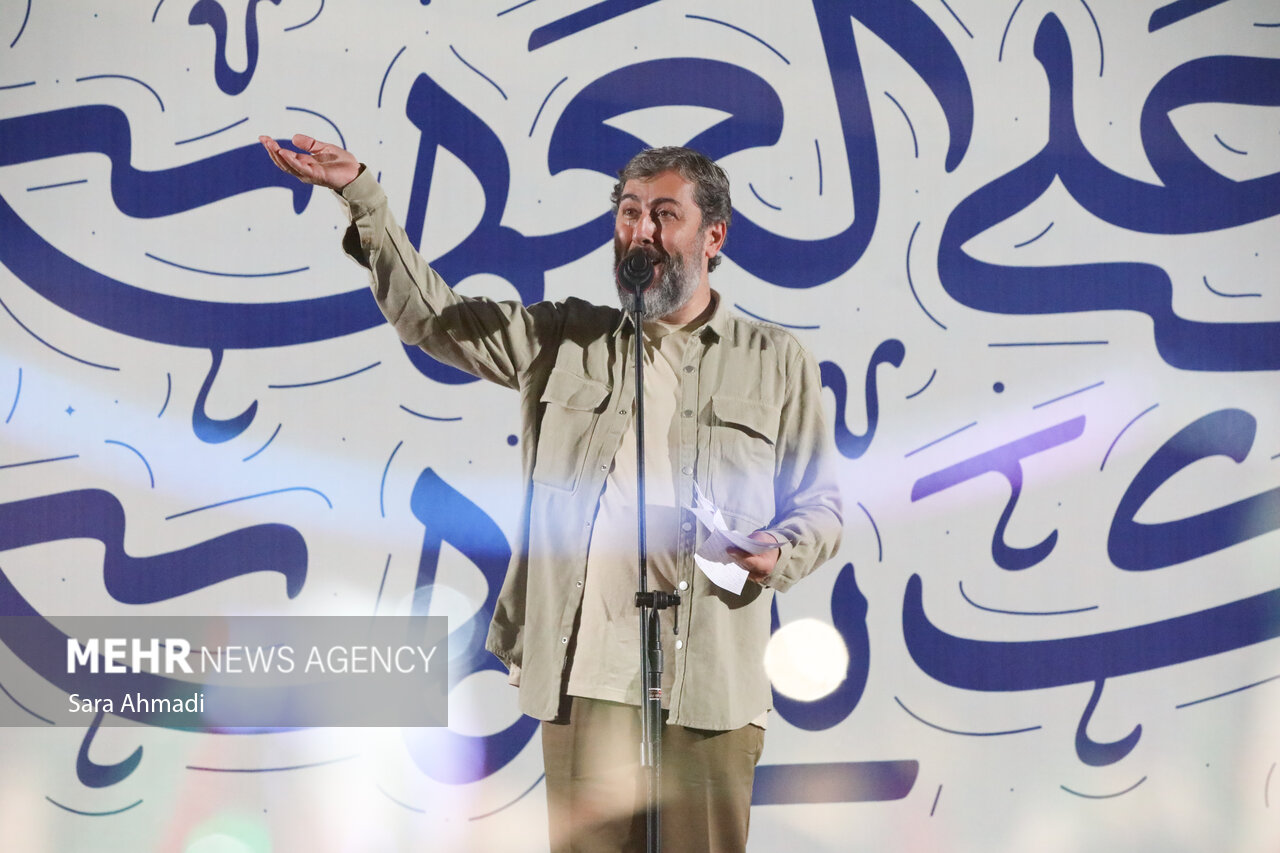 شعرخوانی احمد بابایی در اجتماع تجدید بیعت با امام زمان(عج) مشهد