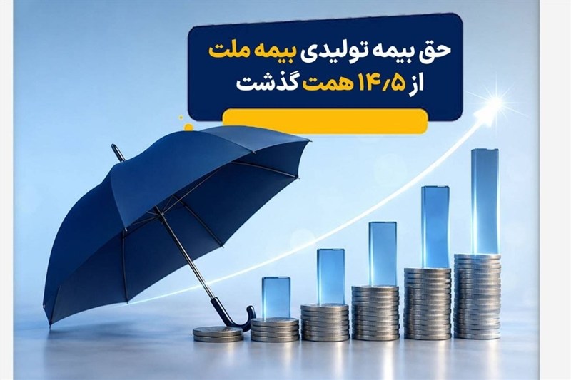 حق بیمه تولیدی بیمه ملت در چهار ماه نخست امسال از 14.5 همت گذشت
