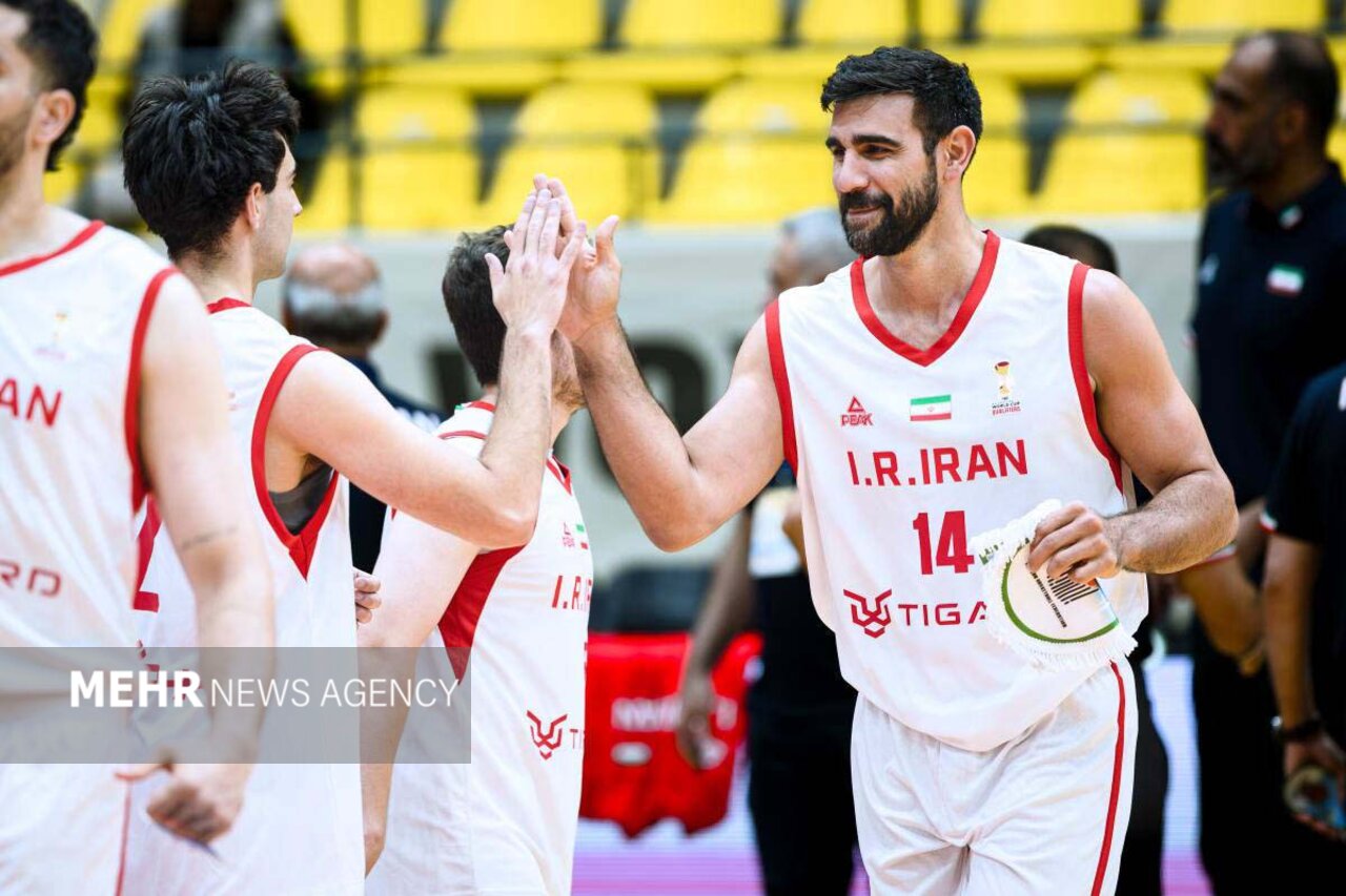 صعود تیم ملی بسکتبال به مرحله یک چهارم نهایی با غلبه بر اردن