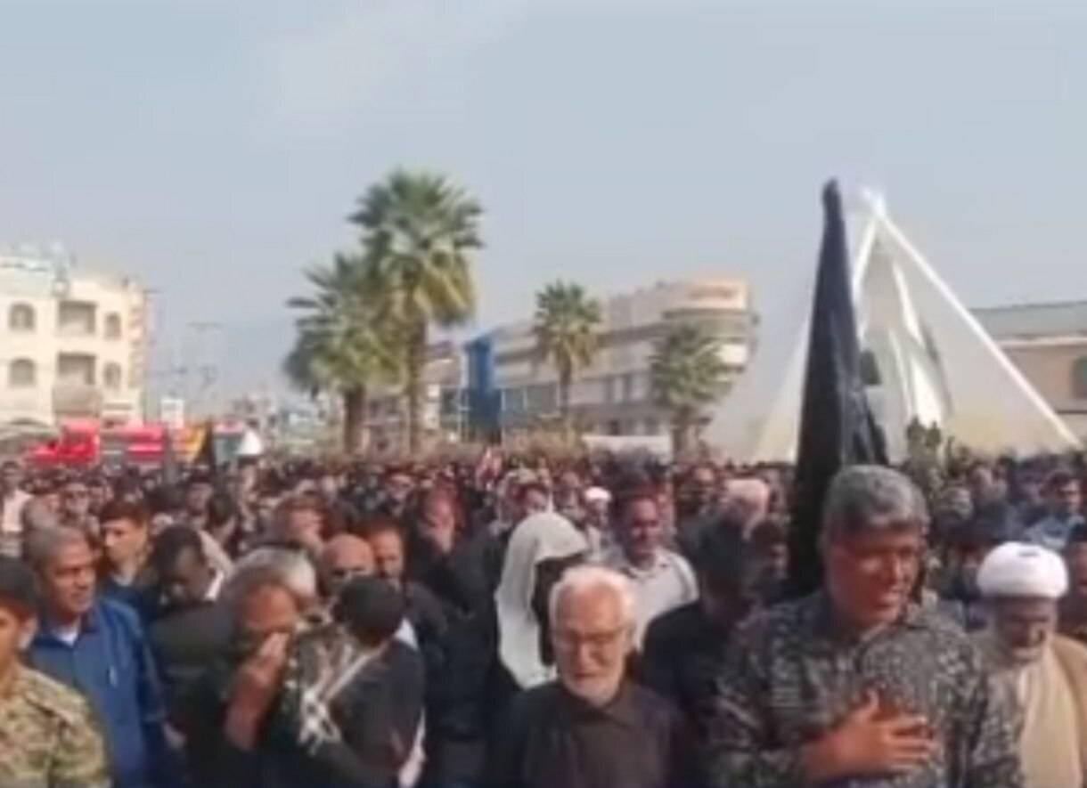 عزاداری مردم رودان برای رهبر شهید انقلاب