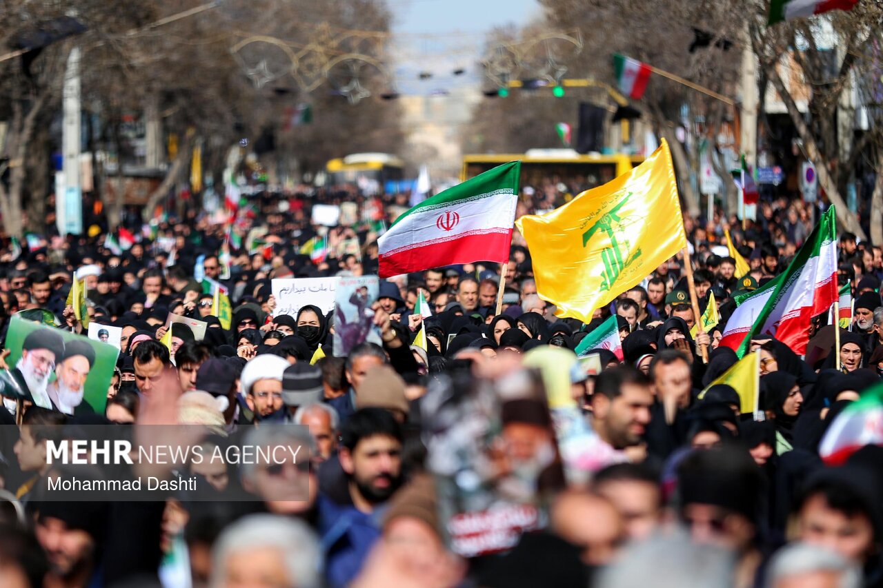 راهپیمایی مردم اردبیل در محکومیت حملات آمریکایی - صهیونیستی