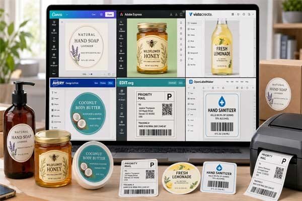 طراحی لیبل آنلاین رایگان؛ معرفی سایت‌ها و آموزش ساخت لیبل