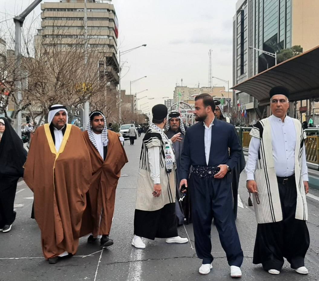 حضور حماسی عشایر عرب و بختیاری خوزستان در راهپیمایی ۲۲ بهمن  