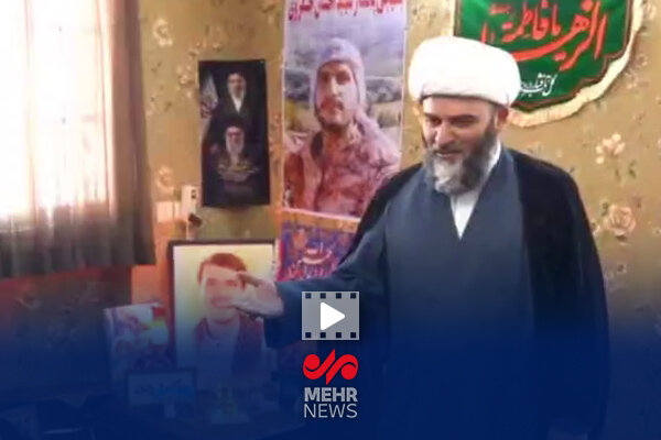 دیدار حجت‌الاسلام قمی با خانواده شهید احسان جنگروی