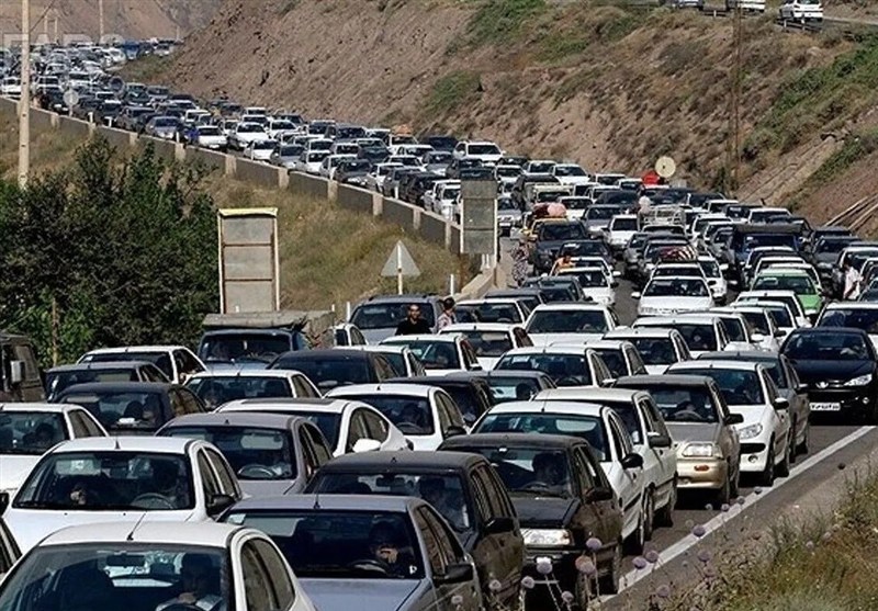 ترافیک سنگین در آزادراه قزوین ـ کرج ـ تهران