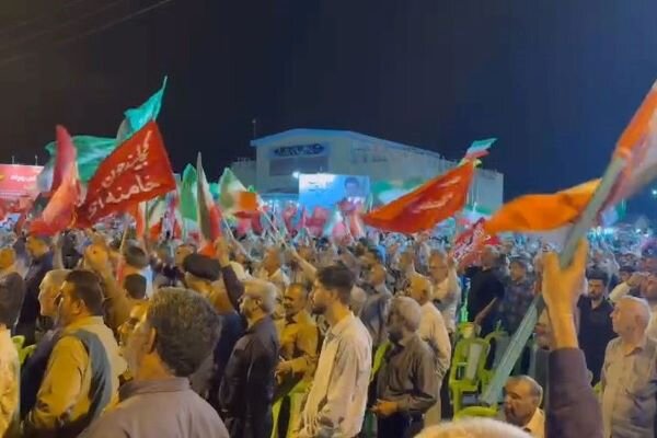 دویست و یکمین شب تجمع مردمی در برازجان