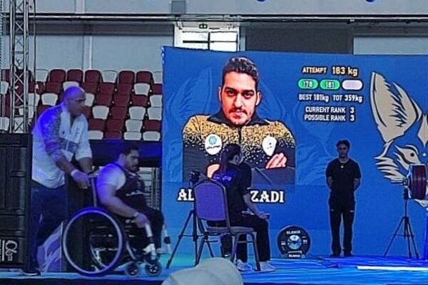 ایزدی چراغ اول تیم ملی پاراوزنه‌برداری را با مدال طلا و برنز روشن کرد