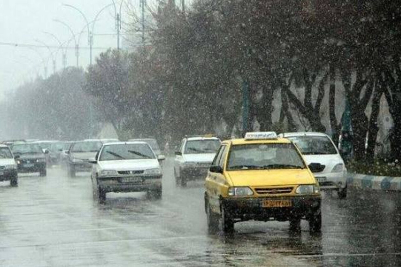 باران، رعدوبرق و برف در ارتفاعات سبلان