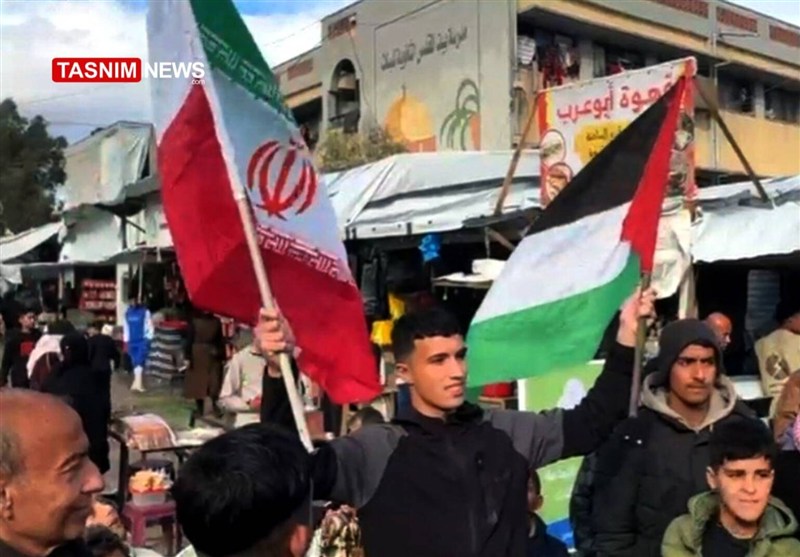 اعلام همبستگی جوانان غزه با ایران و محور مقاومت