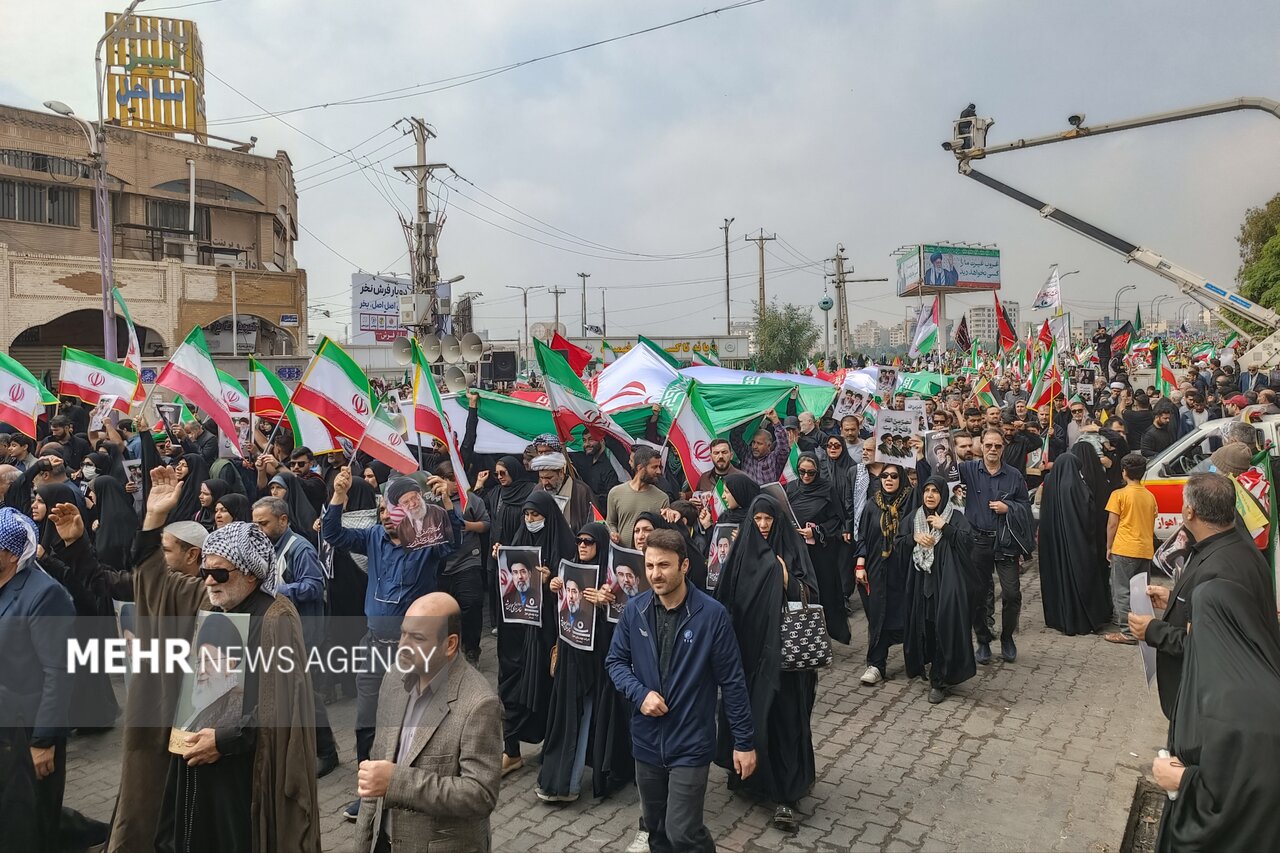 راهپیمایی پرخروش روز جهانی قدس در اهواز