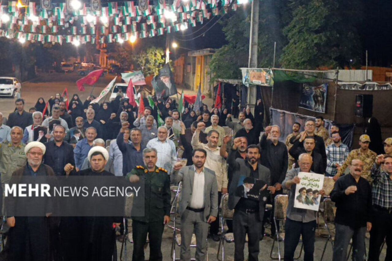 هنگام سخنرانی در میدان بیعت بیله سوار؛سخنران تجمع شبانه ناگهانی درگذشت